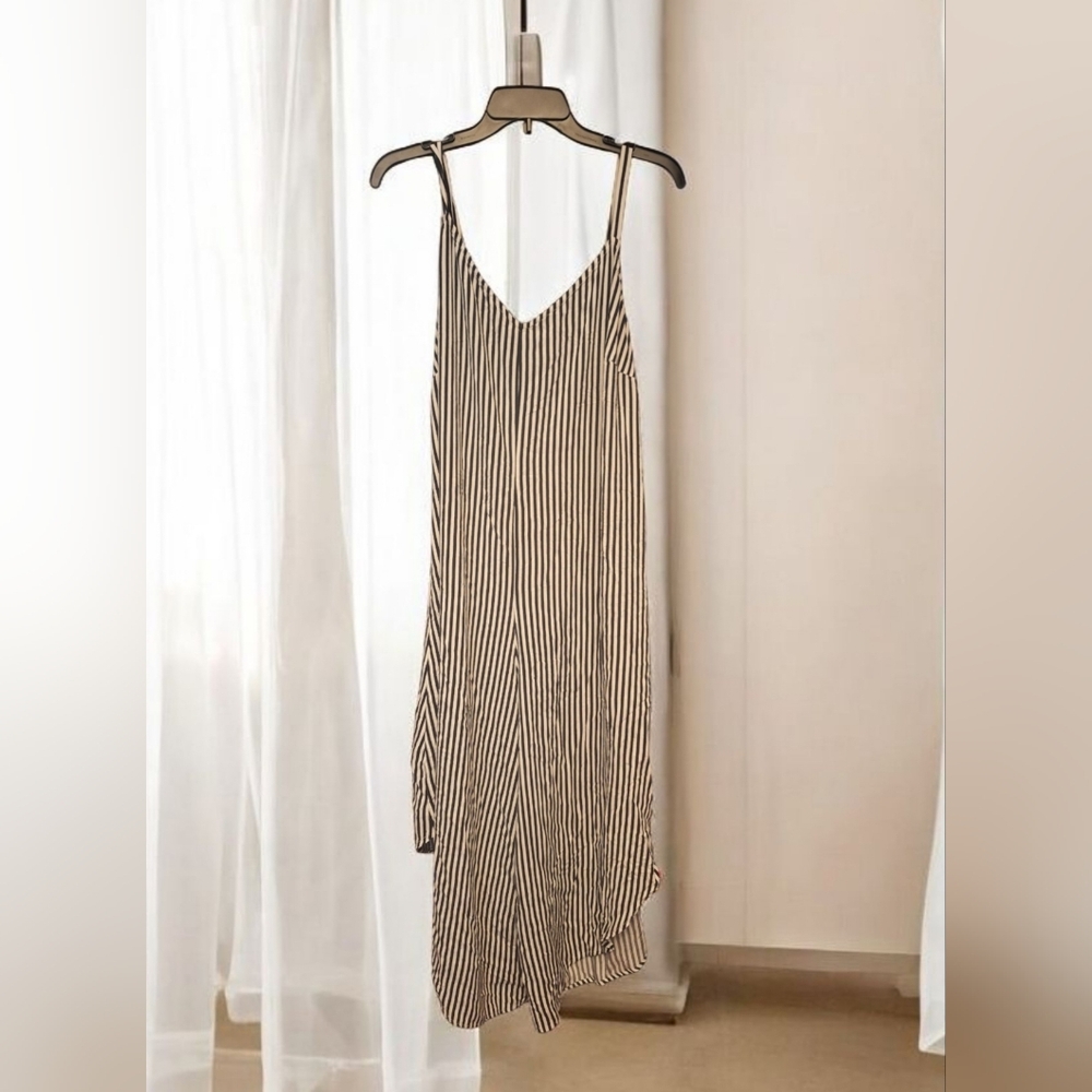 Striped Black and White Women's Onesie.